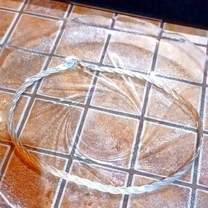 Sterling Silver 925 ‎ 14 Grams Braided Necklace Vintage 18L